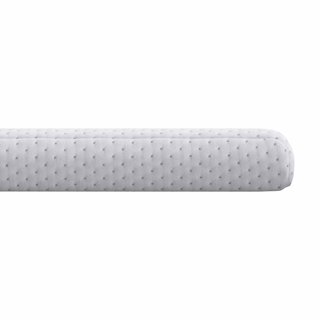 vidaXL Στρώμα επικάλυψης Λευκό 90 x 200 cm Υφασμα Jacquard