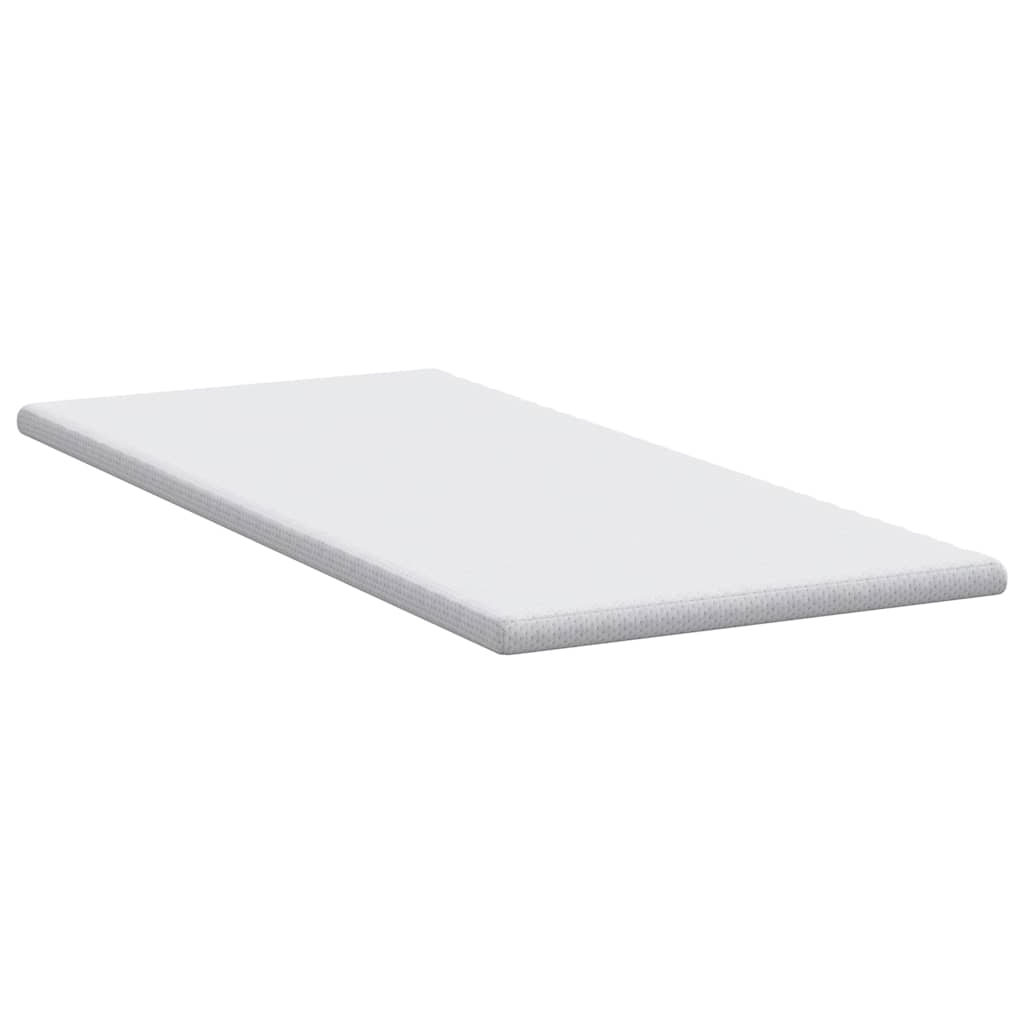vidaXL Στρώμα επικάλυψης Λευκό 100 x 200 cm Υφασμα Jacquard