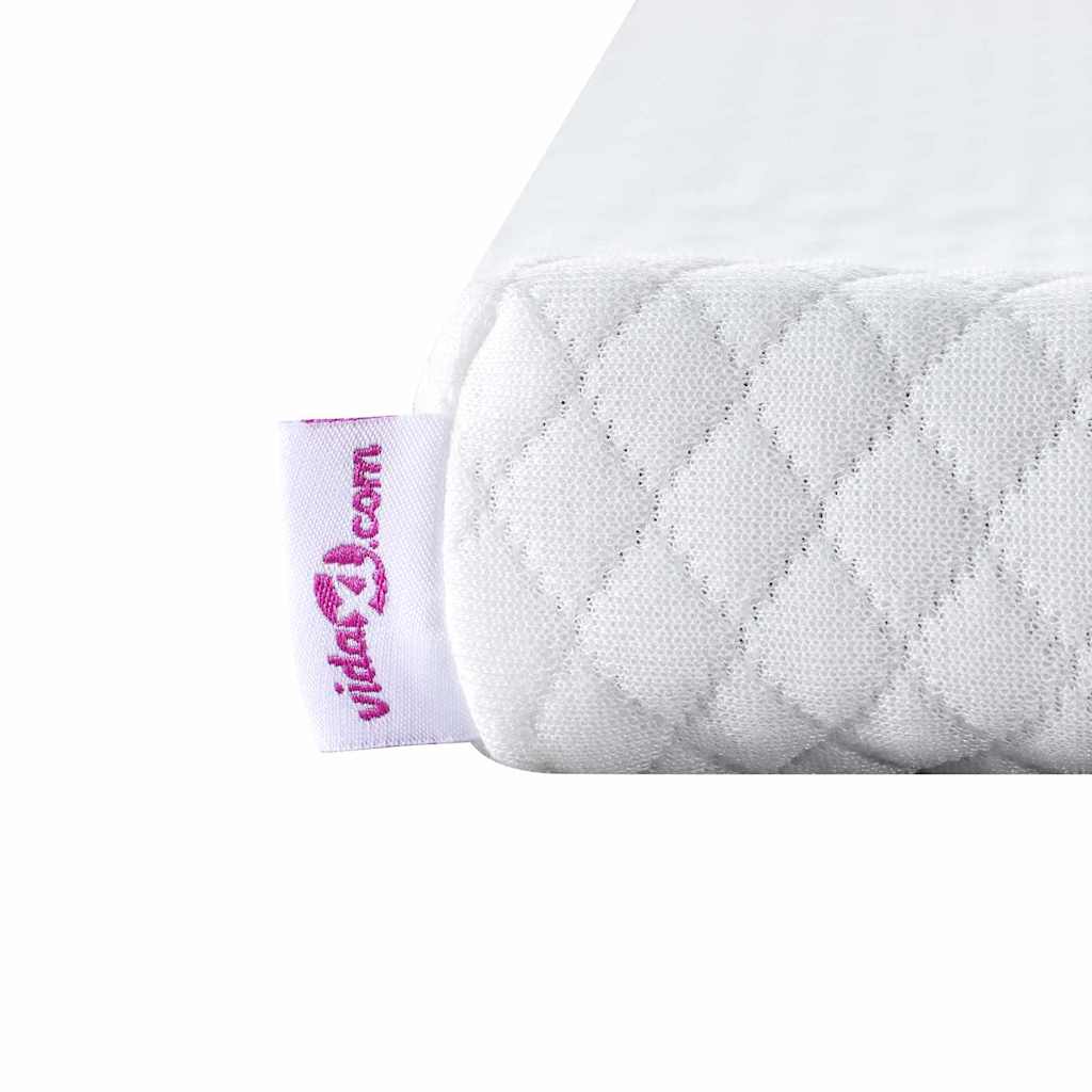 vidaXL Στρώμα επικάλυψης Λευκό 90 x 200 cm Υφασμα Jacquard
