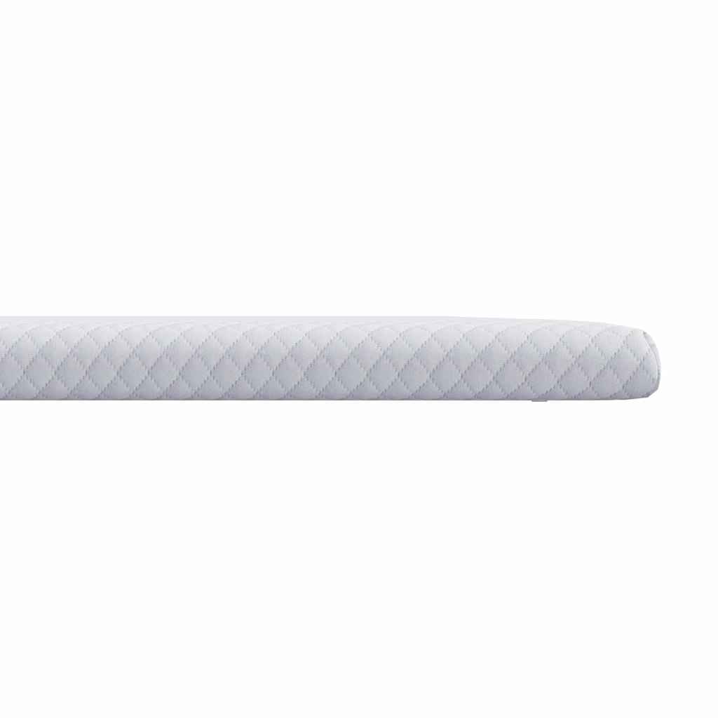 vidaXL Στρώμα επικάλυψης Λευκό 100 x 200 cm Υφασμα Jacquard