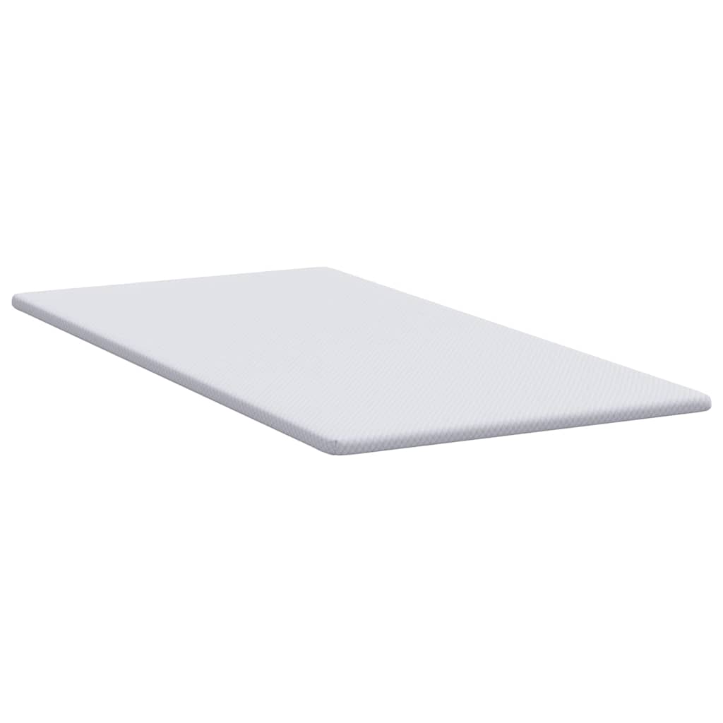 vidaXL Στρώμα επικάλυψης Λευκό 120 x 200 cm Υφασμα Jacquard