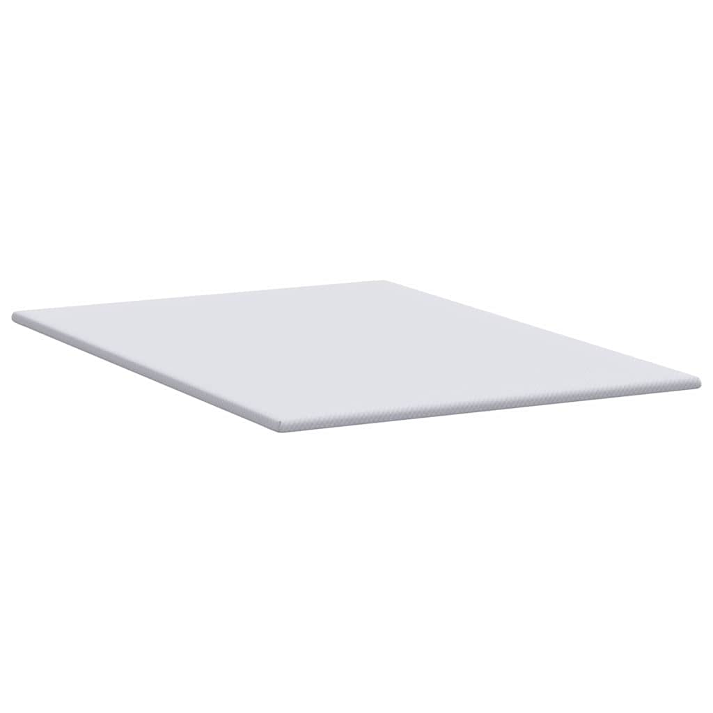 vidaXL Στρώμα επικάλυψης Λευκό 140 x 200 cm Υφασμα Jacquard