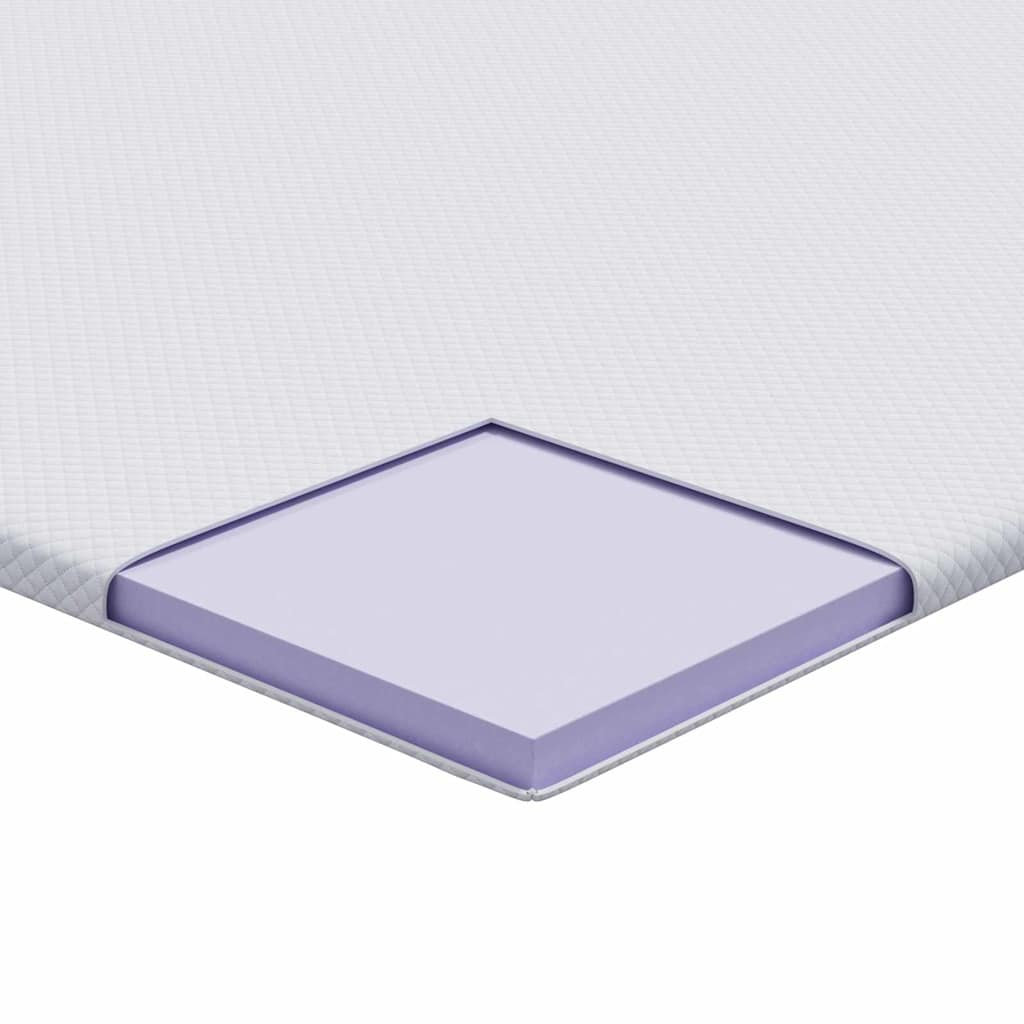vidaXL Στρώμα μνήμης 200 x 200 cm Thick Μαλακό Ύφασμα-100% πολυέστερ