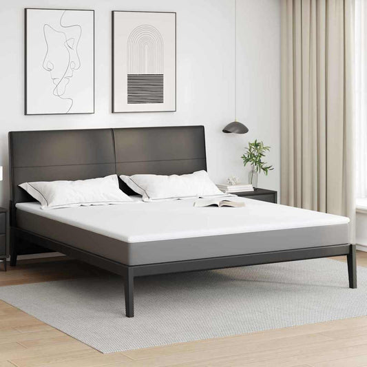 vidaXL Στρώμα μνήμης 200 x 200 cm Thick Μαλακό Ύφασμα-100% πολυέστερ