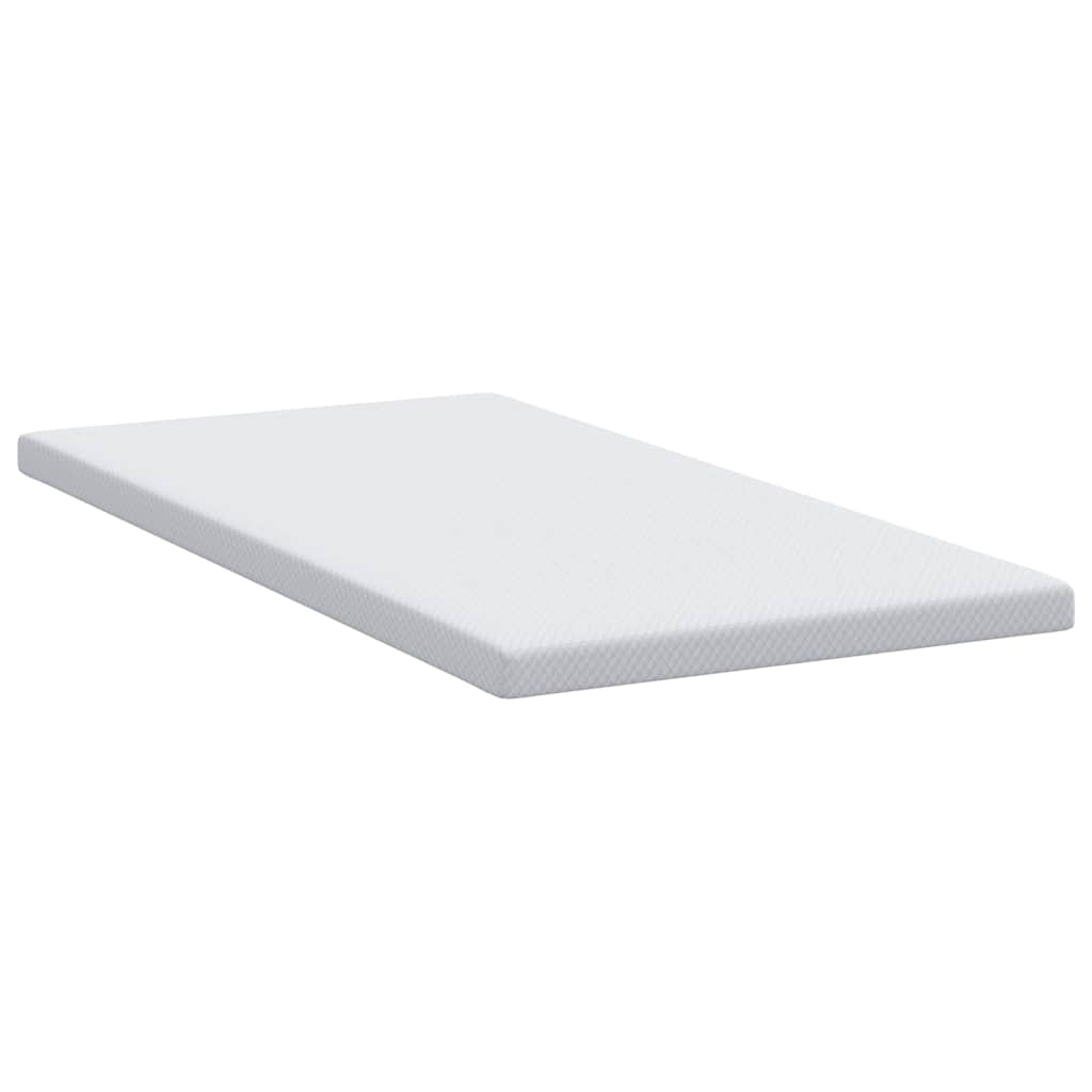 vidaXL Στρώμα επικάλυψης Λευκό 100 x 200 cm Υφασμα Jacquard