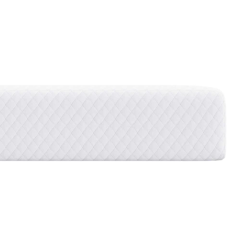 vidaXL Στρώμα επικάλυψης Λευκό 90 x 200 cm Υφασμα Jacquard