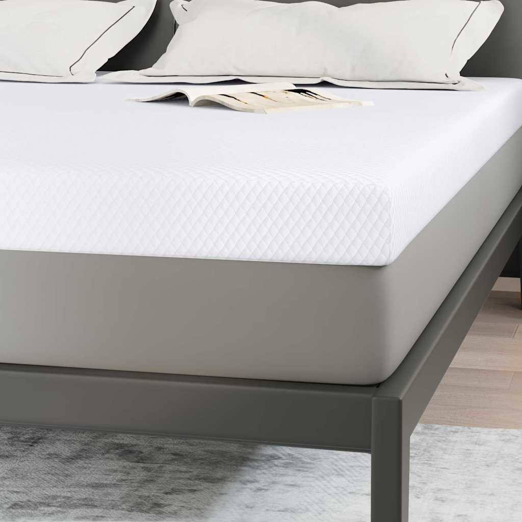 vidaXL Στρώμα μνήμης 200 x 200 cm Thick Μαλακό Ύφασμα-100% πολυέστερ
