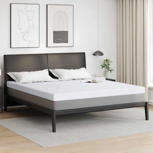 vidaXL Στρώμα μνήμης 200 x 200 cm Thick Μαλακό Ύφασμα-100% πολυέστερ
