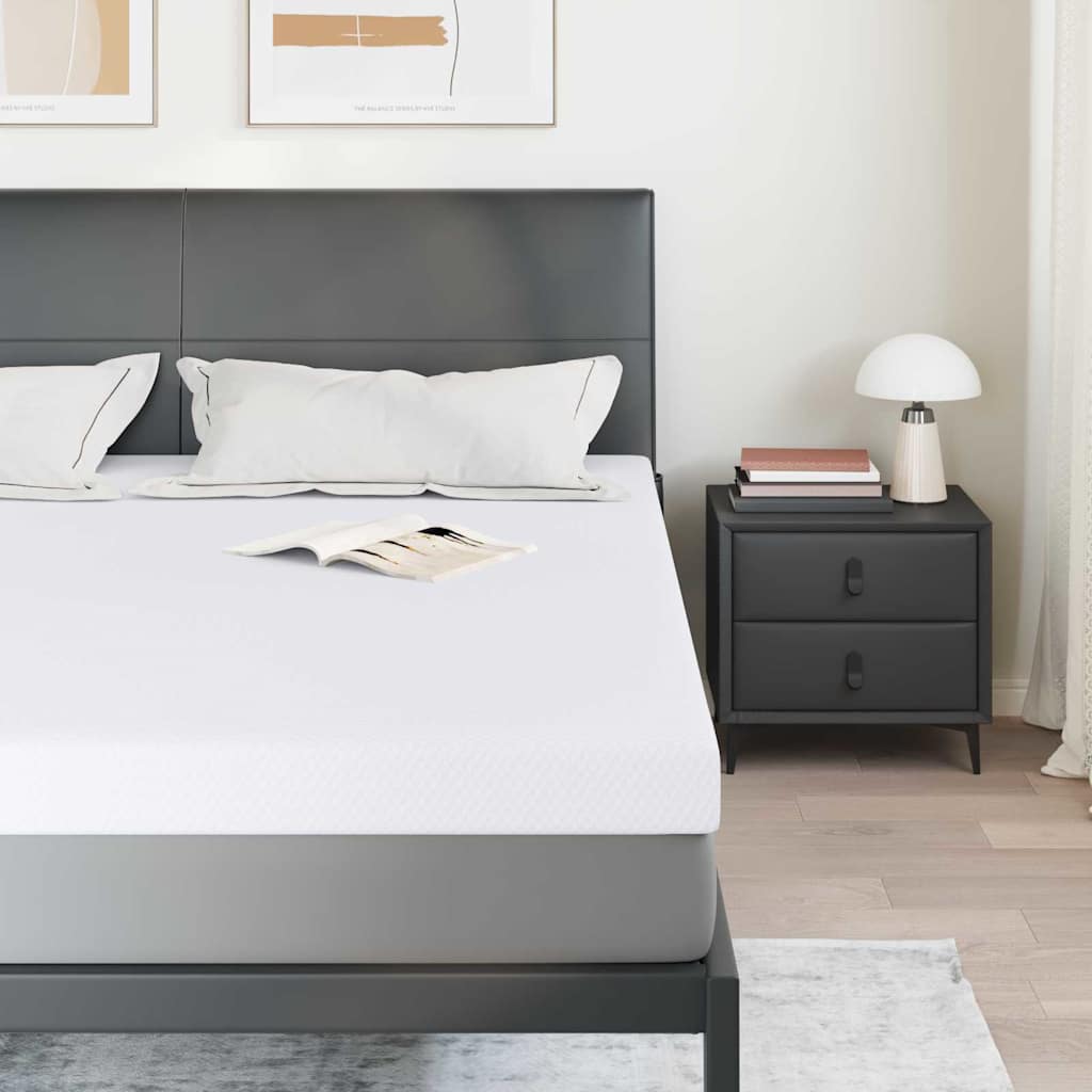 vidaXL Στρώμα μνήμης 200 x 200 cm Thick Μαλακό Ύφασμα-100% πολυέστερ