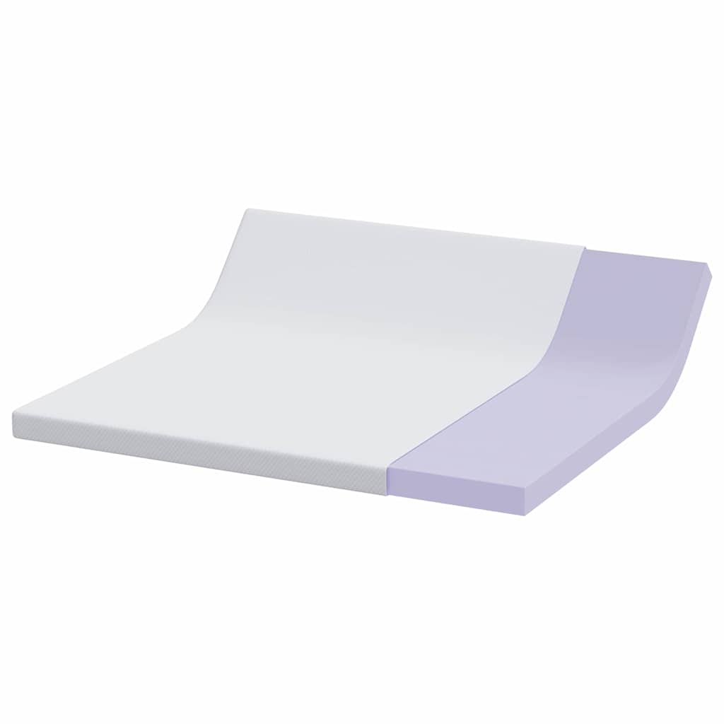 vidaXL Στρώμα μνήμης 200 x 200 cm Thick Μαλακό Ύφασμα-100% πολυέστερ