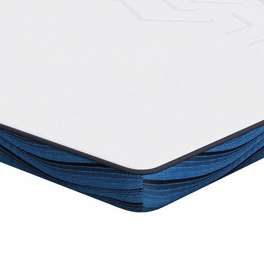 vidaXL Στρώμα επικάλυψης 80 x 200 cm Πάχος Ζακάρ ύφασμα Λευκό