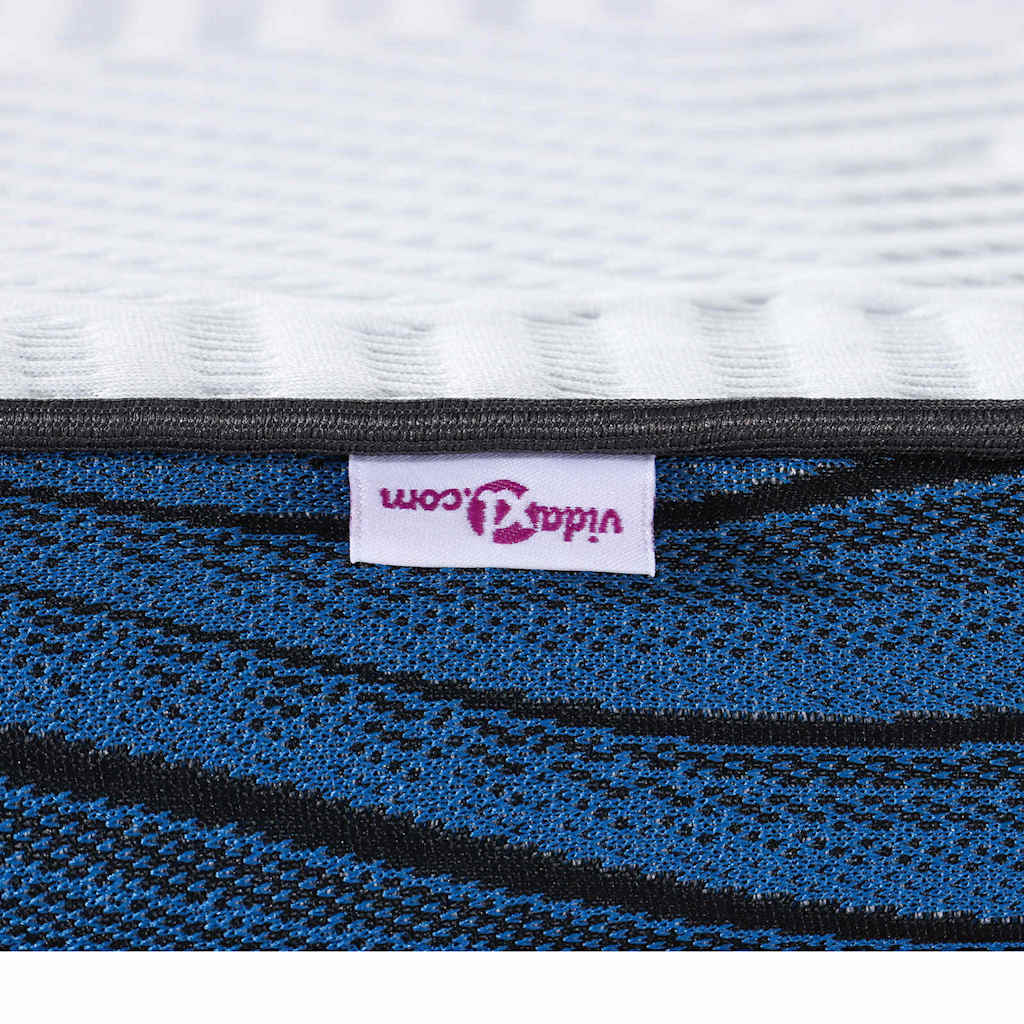 vidaXL Στρώμα επικάλυψης Λευκό 120 x 200 cm Ζακάρ ύφασμα