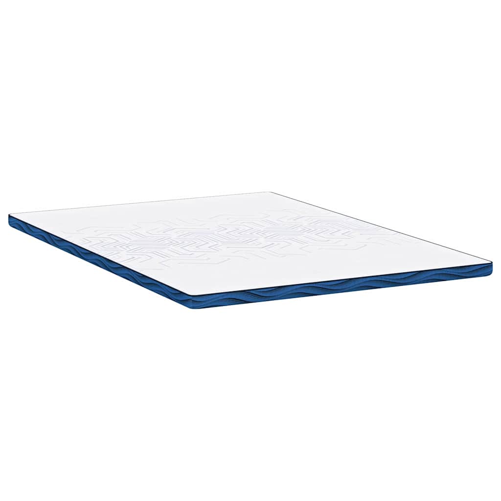 vidaXL Στρώμα επικάλυψης Λευκό 140 x 200 cm Ζακάρ ύφασμα