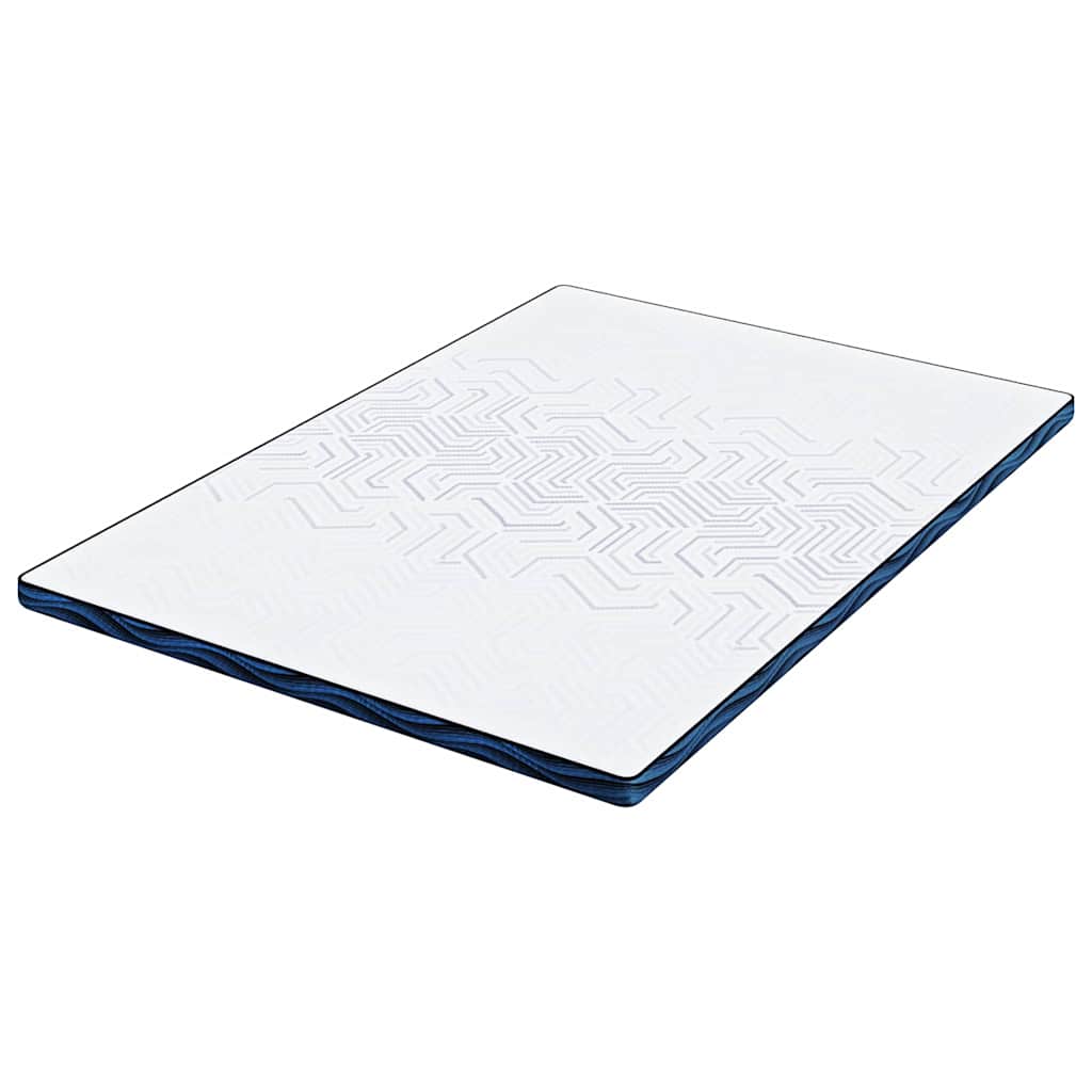 vidaXL Στρώμα επικάλυψης Λευκό 160 x 200 cm Ζακάρ ύφασμα