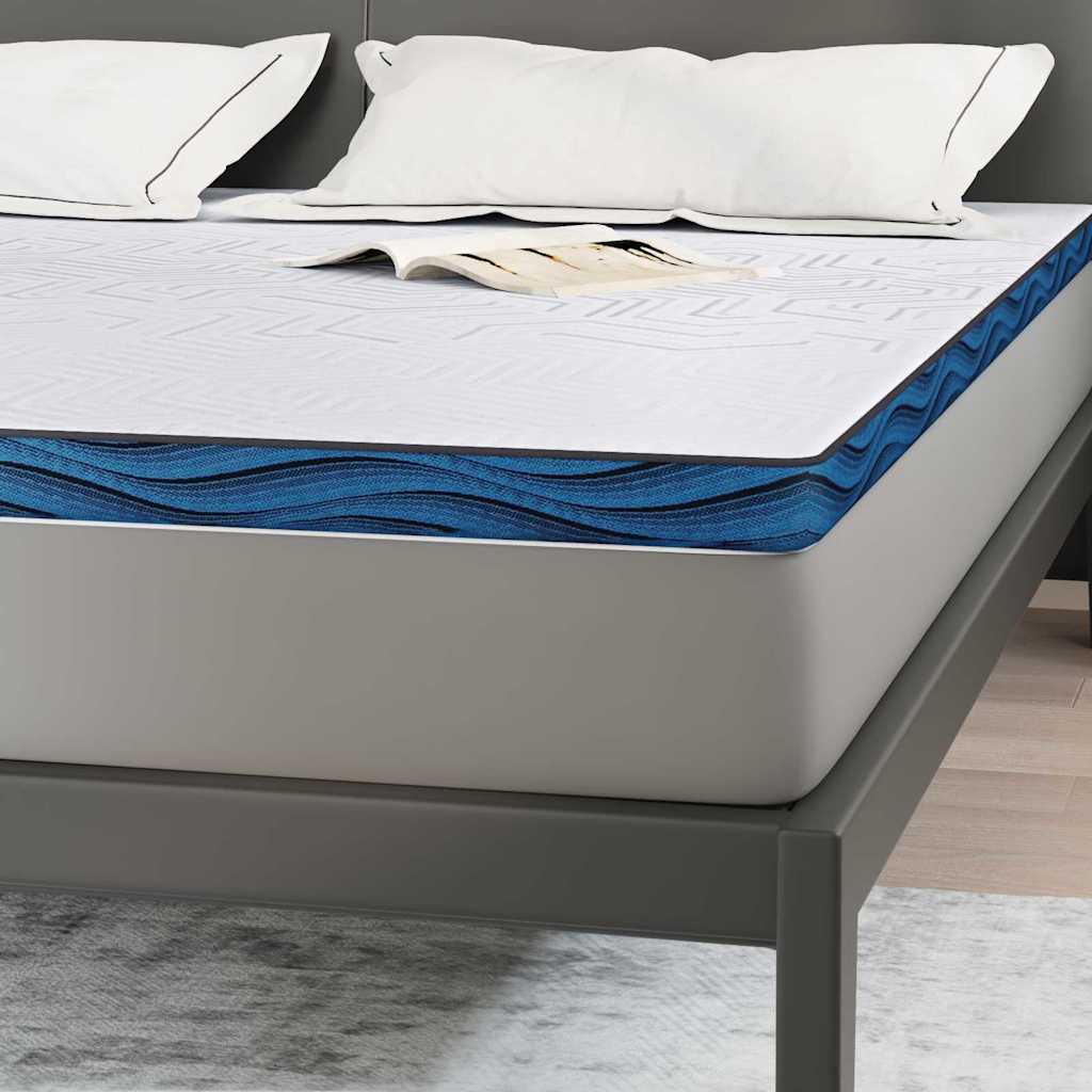 vidaXL Στρώμα επικάλυψης Λευκό 200 x 200 cm Ζακάρ ύφασμα
