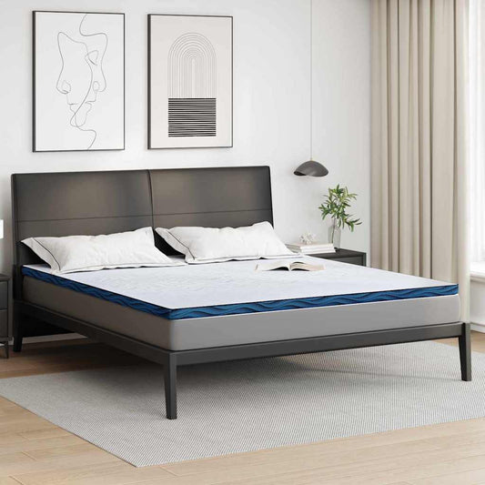vidaXL Στρώμα επικάλυψης Λευκό 200 x 200 cm Ζακάρ ύφασμα