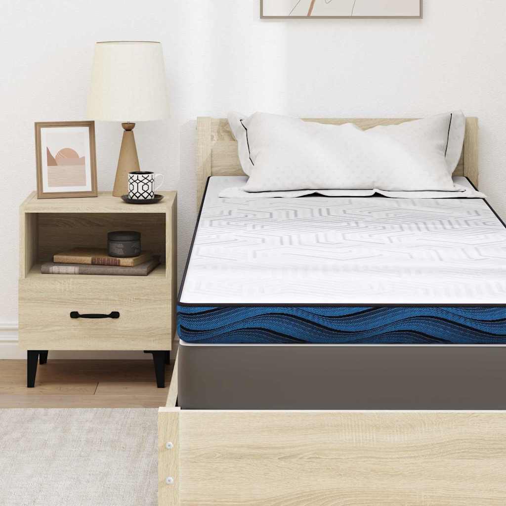 vidaXL Στρώμα επικάλυψης Λευκό 80 x 200 cm Ζακάρ ύφασμα