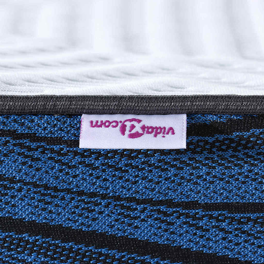 vidaXL Στρώμα επικάλυψης Λευκό 120 x 200 cm Ζακάρ ύφασμα