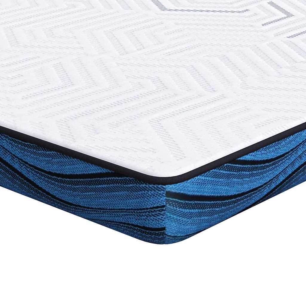 vidaXL Στρώμα επικάλυψης Λευκό 120 x 200 cm Ζακάρ ύφασμα