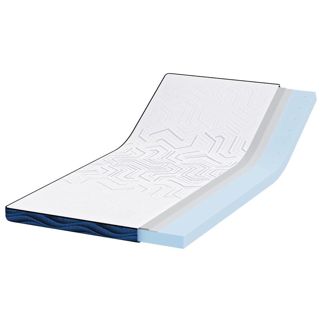 vidaXL Στρώμα επικάλυψης Λευκό 120 x 200 cm Ζακάρ ύφασμα