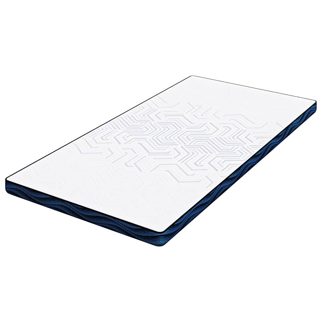 vidaXL Στρώμα επικάλυψης Λευκό 120 x 200 cm Ζακάρ ύφασμα