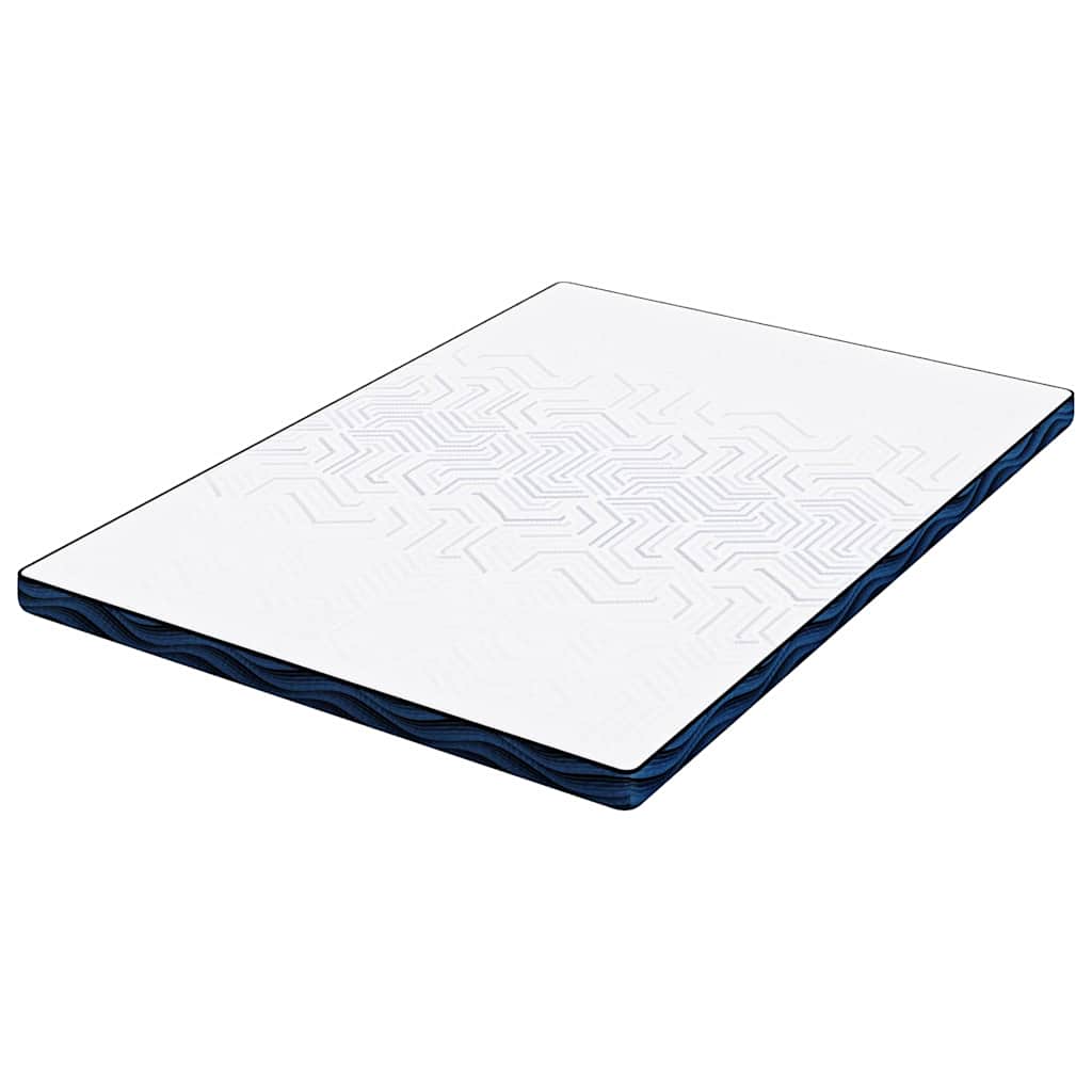 vidaXL Στρώμα επικάλυψης Λευκό 160 x 200 cm Ζακάρ ύφασμα