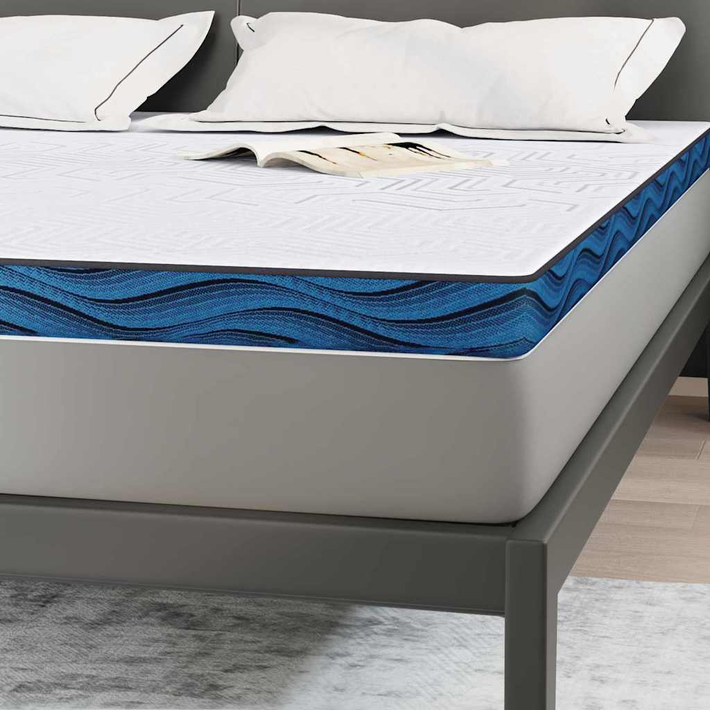 vidaXL Στρώμα επικάλυψης Λευκό 180 x 200 cm Ζακάρ ύφασμα