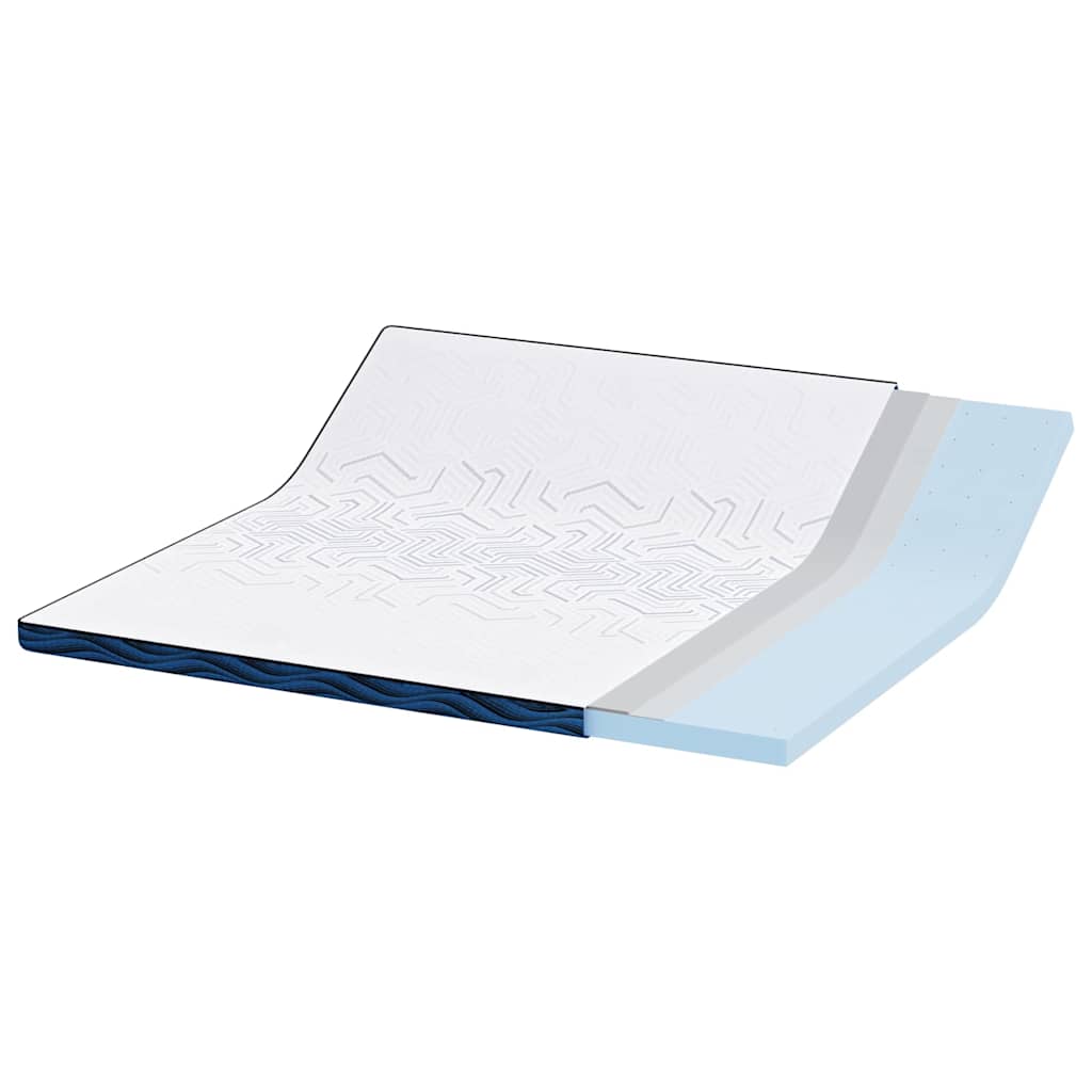 vidaXL Στρώμα επικάλυψης Λευκό 180 x 200 cm Ζακάρ ύφασμα