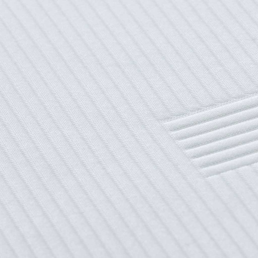 vidaXL Στρώμα επικάλυψης Λευκό 120 x 200 cm Ζακάρ ύφασμα
