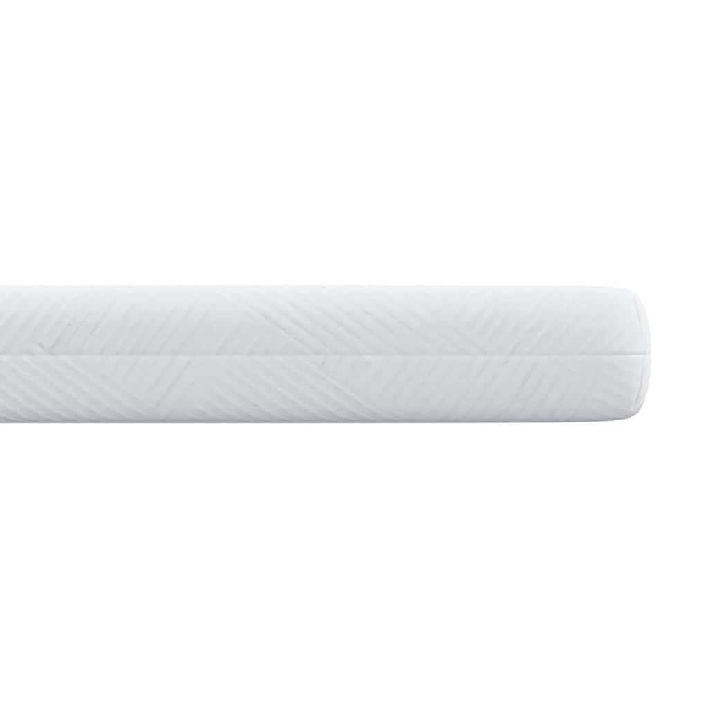 vidaXL Στρώμα επικάλυψης Λευκό 120 x 200 cm Ζακάρ ύφασμα