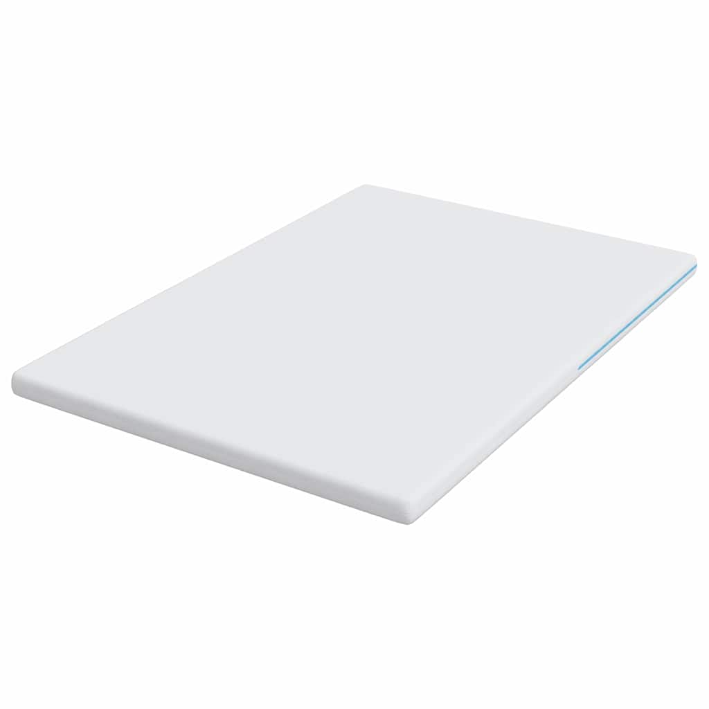 vidaXL Στρώμα επικάλυψης Λευκό 160 x 200 cm Ζακάρ ύφασμα