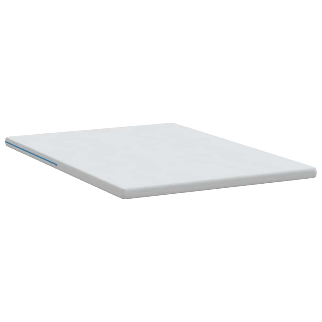 vidaXL Στρώμα επικάλυψης Λευκό 160 x 200 cm Ζακάρ ύφασμα