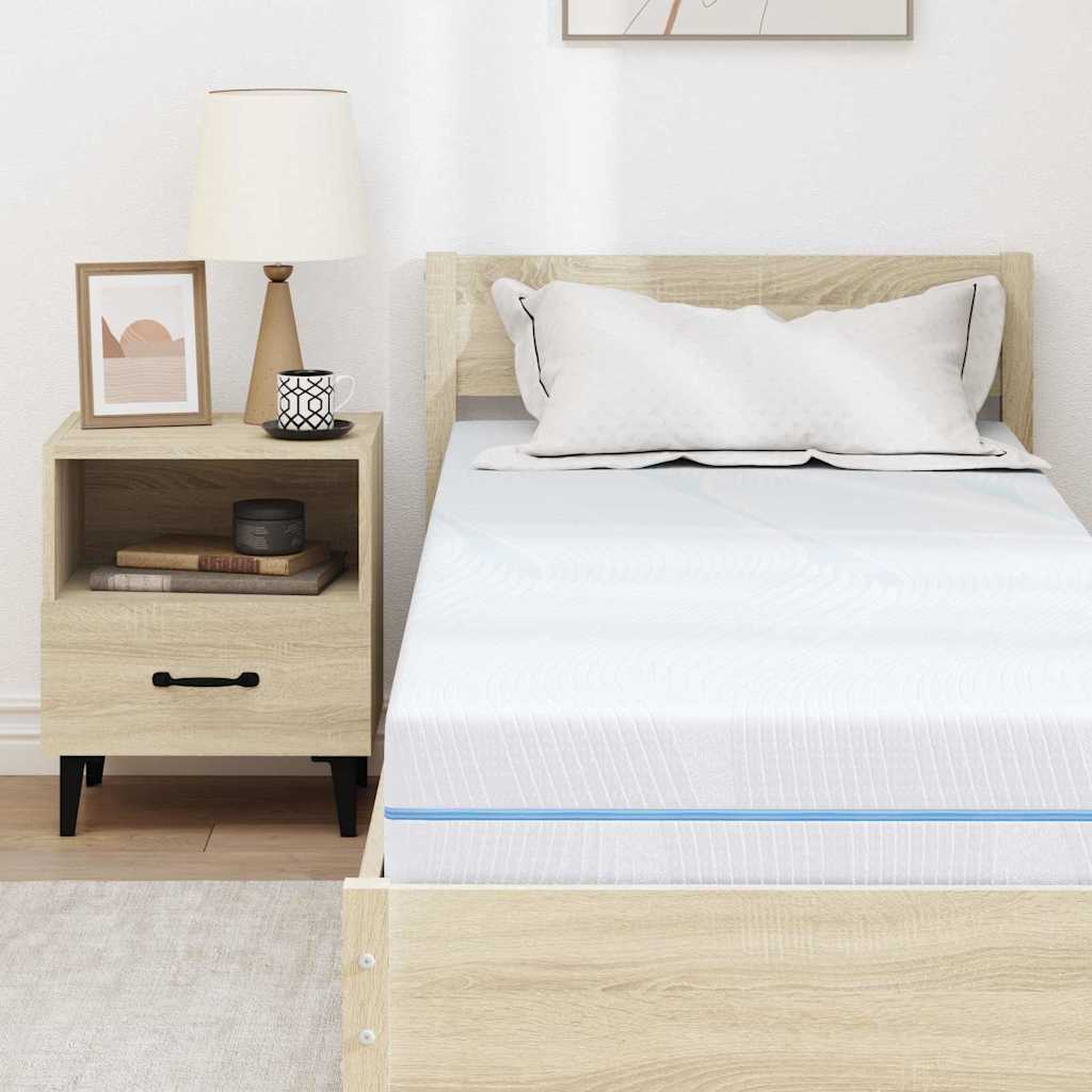 vidaXL Στρώμα Μέτρια σκληρό 70 x 200 cm Λευκό
