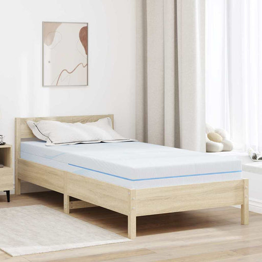 vidaXL Στρώμα Λευκό 120 x 200 cm Ζακάρ ύφασμα