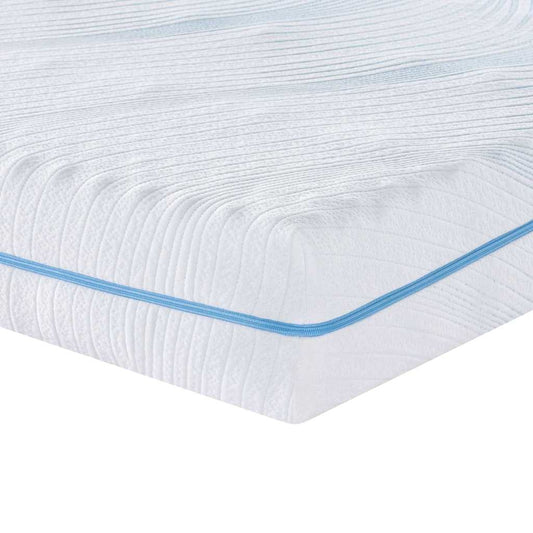 vidaXL Στρώμα Λευκό 140 x 190 cm Ζακάρ ύφασμα