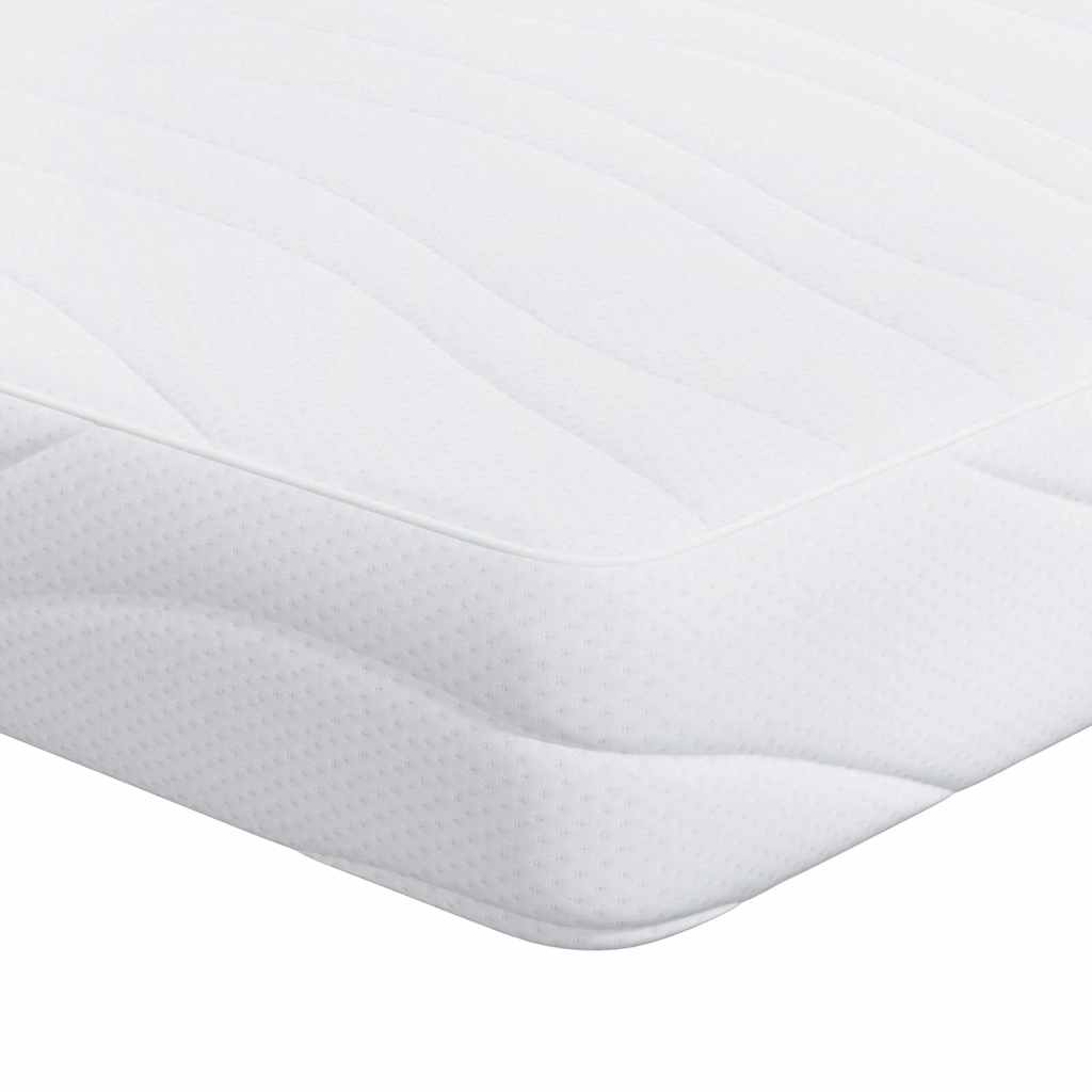vidaXL Στρώμα Λευκό 80 x 160 cm Ζακάρ ύφασμα