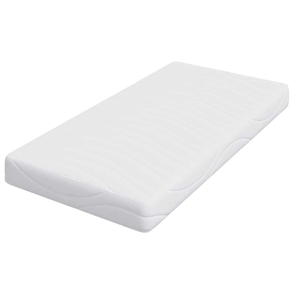 vidaXL Στρώμα Λευκό 80 x 160 cm Ζακάρ ύφασμα