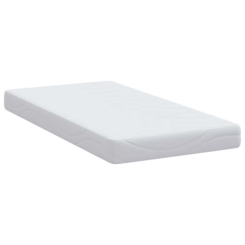 vidaXL Στρώμα Λευκό 80 x 160 cm Ζακάρ ύφασμα