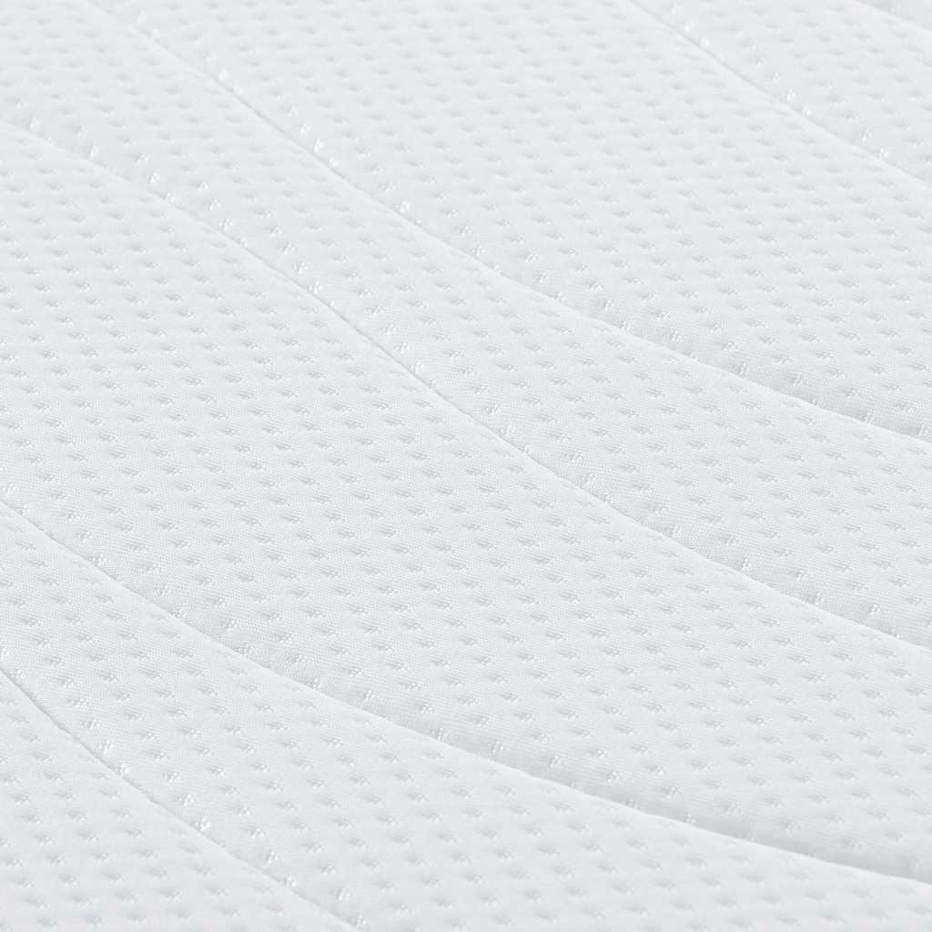 vidaXL Στρώμα Λευκό 70 x 200 cm Ζακάρ ύφασμα