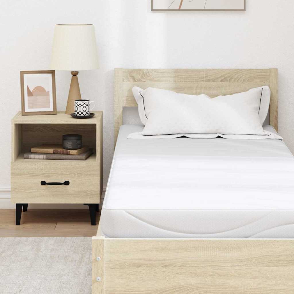 vidaXL Στρώμα Λευκό 70 x 200 cm Ζακάρ ύφασμα