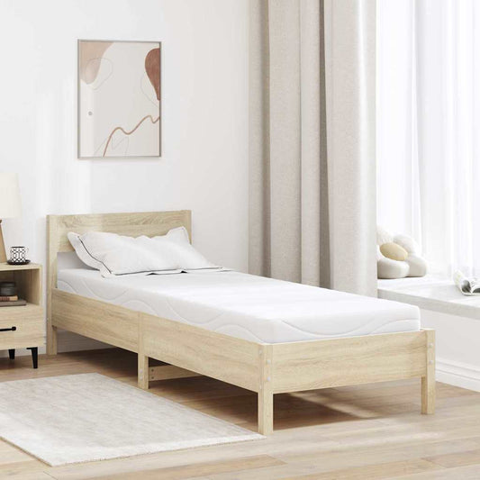 vidaXL Στρώμα Λευκό 70 x 200 cm Ζακάρ ύφασμα