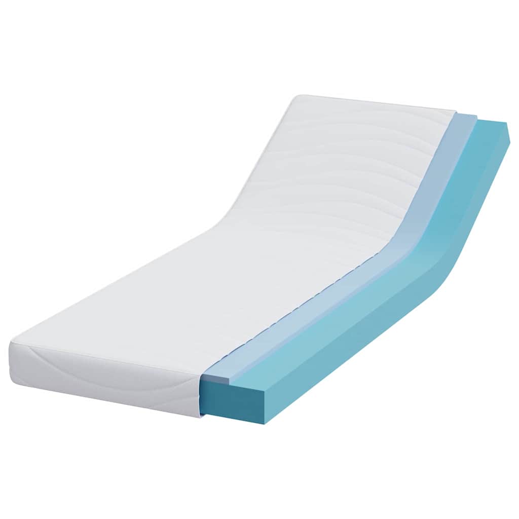 vidaXL Στρώμα Λευκό 70 x 200 cm Ζακάρ ύφασμα
