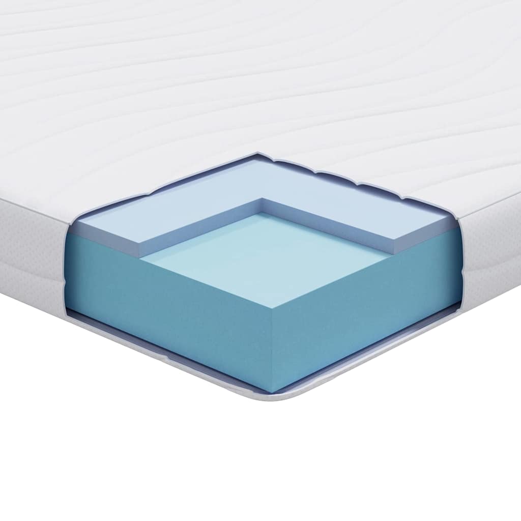 vidaXL Στρώμα Λευκό 80 x 200 cm Τζελ Μνήμης Φόρμα