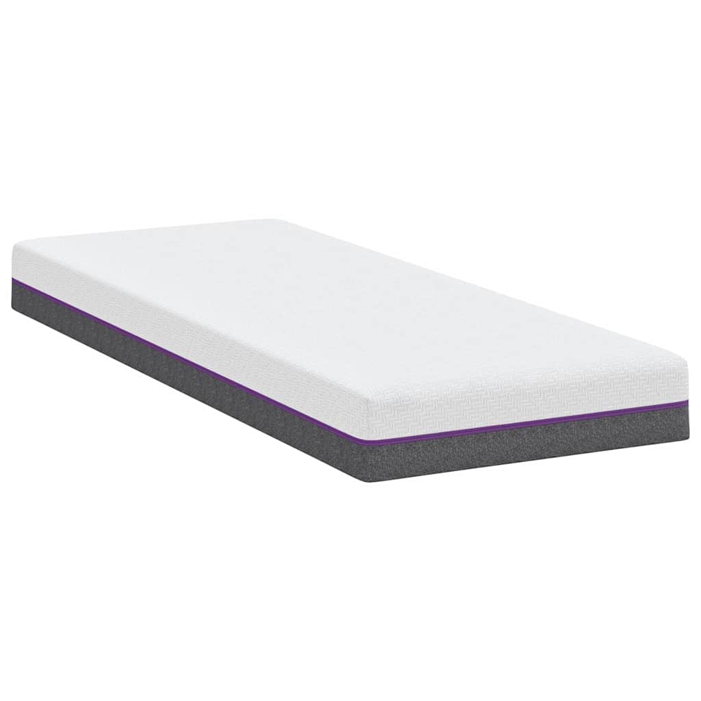 vidaXL Στρώμα Λευκό και Γκρι 70 x 200 cm Ζακάρ ύφασμα