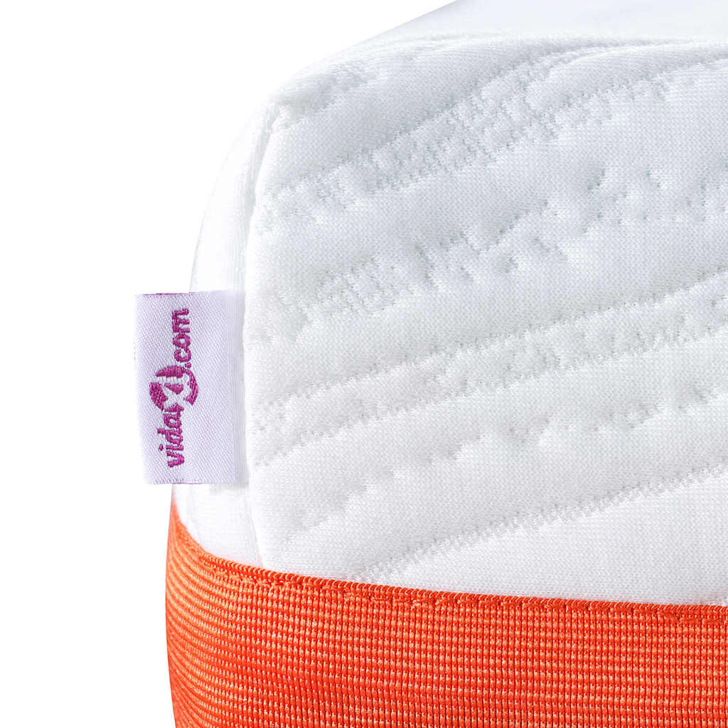 vidaXL Στρώμα Λευκό και Γκρι 180 x 200 cm Τζελ Μνήμης Φόρμα