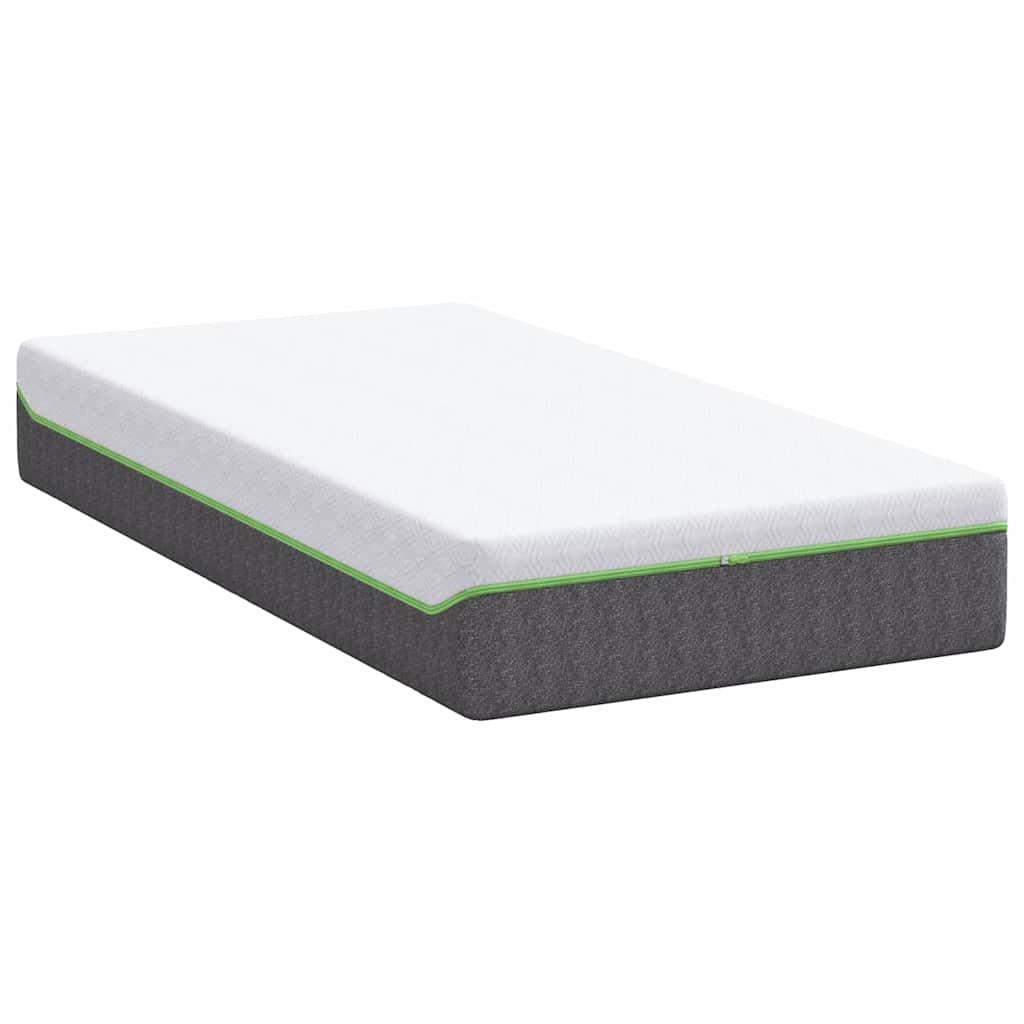 vidaXL Στρώμα Λευκό και Γκρι 80 x 160 cm Τσέπες ελατηρίων