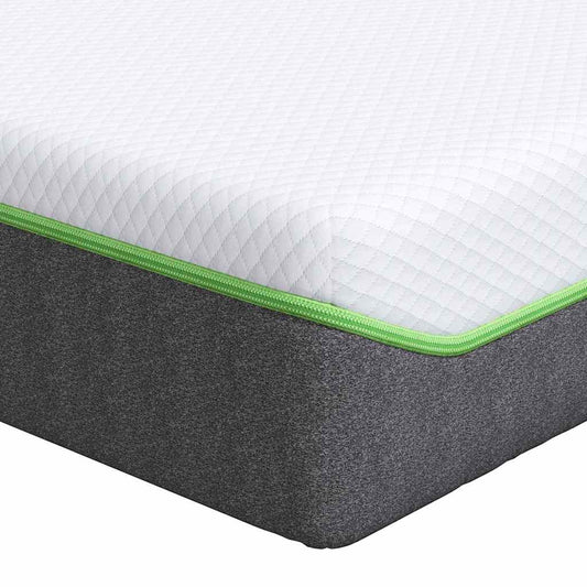 vidaXL Στρώμα Λευκό και Γκρι 80 x 160 cm Ζακάρ ύφασμα