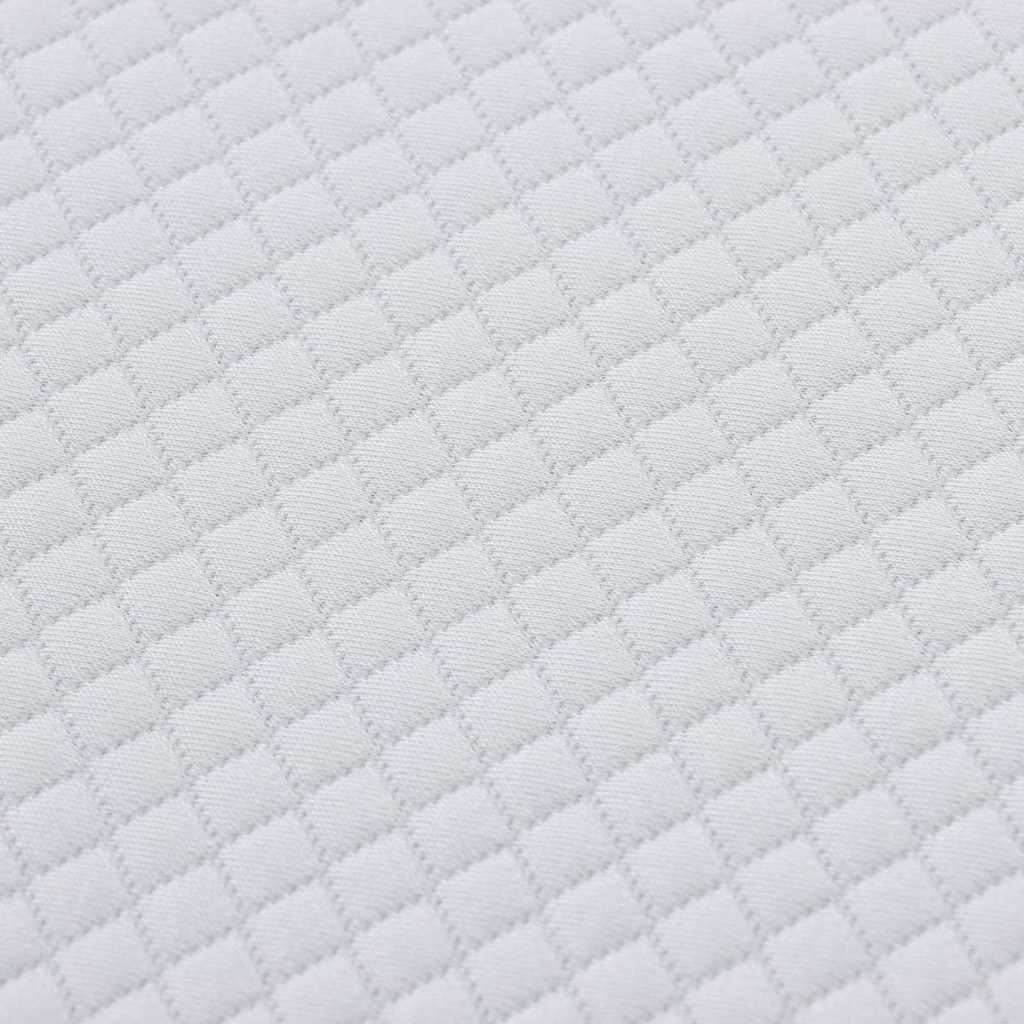 vidaXL Στρώμα Λευκό και Γκρι 140 x 200 cm Τσέπες ελατηρίων