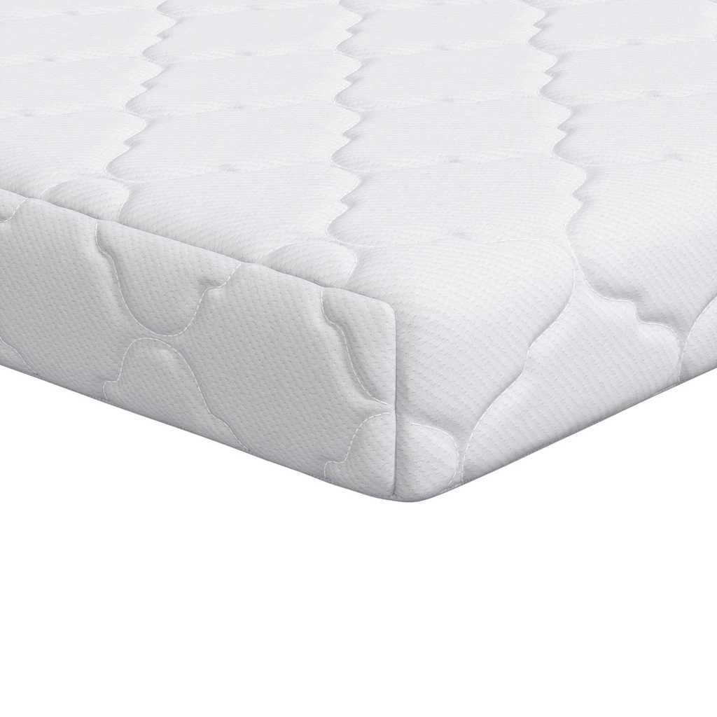 vidaXL Στρώμα Λευκό 60 x 120 cm Ζακάρ ύφασμα
