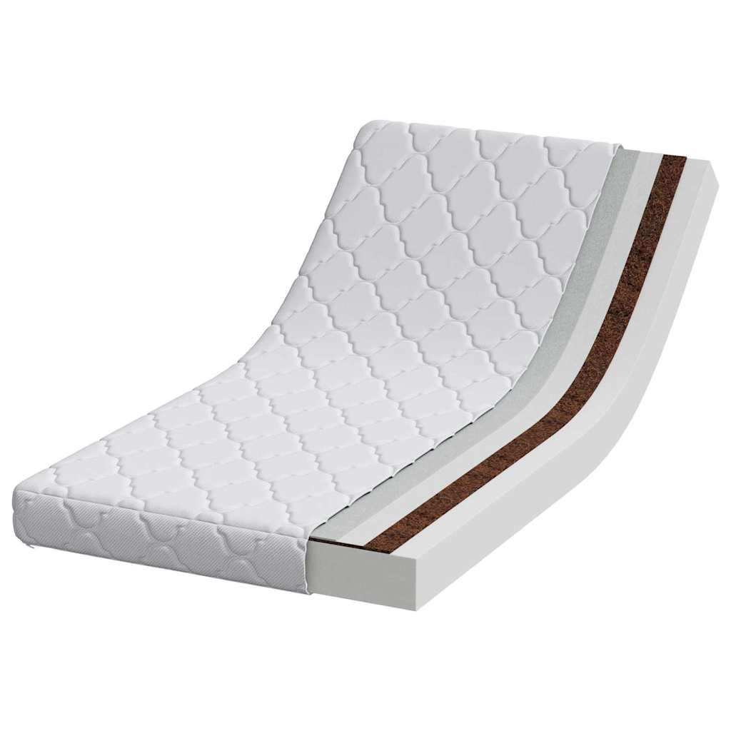 vidaXL Στρώμα Λευκό 60 x 120 cm Ζακάρ ύφασμα